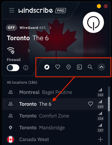 Locations Menu Method
